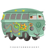 Pixar's "Cars" Fillmore Embroidery Design - FineryEmbroidery